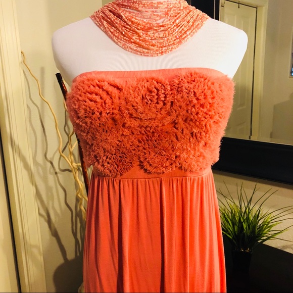 Arden B Coral floor length sundress - Picture 2 of 5